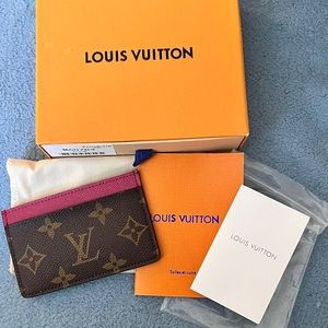 Authentic Louis Vuitton card holder.  Mint condition new without tags